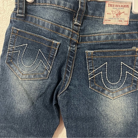 True Religion“Geno Relaxed Slim” Size 4 Kids Denim Jeans NWOT Embroidered - Picture 4 of 8